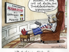 Trump guckt WM