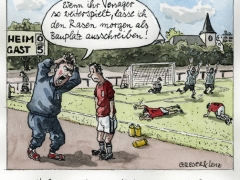 Wohnungsmarkt, Fußballrasen