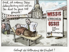 Wessis streicheln Ossis