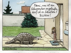 Schuppentier zugelaufen