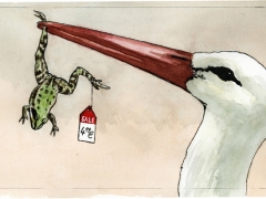 Staat und Recht, Storch kauft Frosch