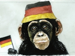 Staat und Recht, deutscher Schimpanse