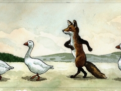 20200519, Gänsemarsch mit Fuchs