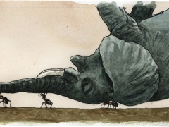 Staat und Recht, Ameisen tragen Elefant