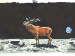 Staat und Recht, Hirsch auf Mond