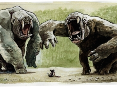 Staat und Recht, zwei Monster mit Hünchen