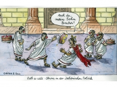 Caesar, Tortenschlacht