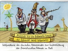 Feldpostkarte, Mali, Karnevalsgarde