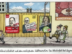 Oktiberfestbeginn, Wahlplakate