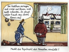 Papstwahl, weißer Rauch bei Nachbarn