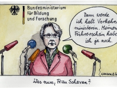 Frau Schavan gibt nicht auf