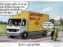 Umzug Bolle, Rösler, gelber Wagen